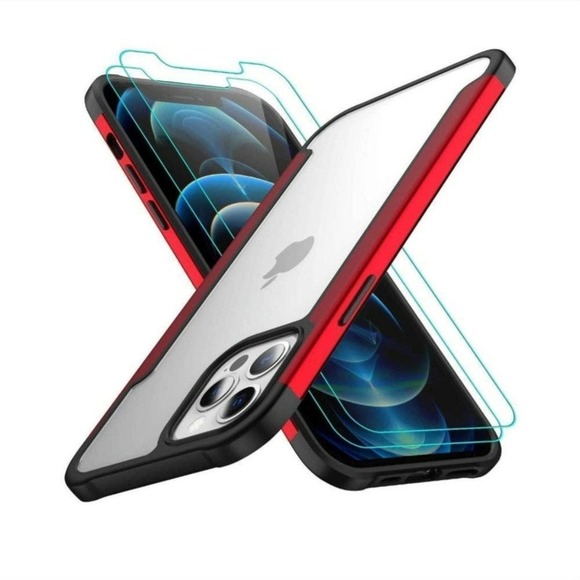 AEDILYS Compatible with iPhone 12 pro max Case[Airbag Series] with [2xScreen Pro - Picture 1 of 7